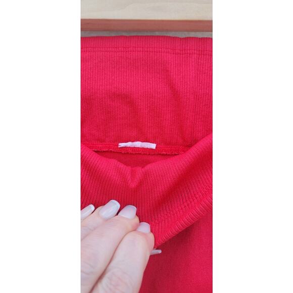 Fabletics Red Seamless Perforated High Waisted Leggings Size XS - Picture 8 of 8